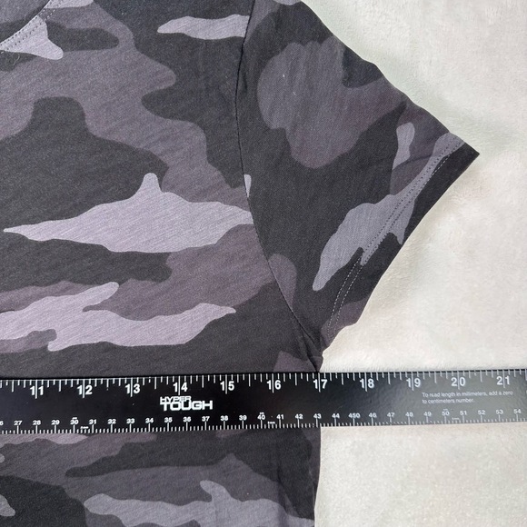 ATHLETA Organic Black Daily Camo Crew Tee Casual Athleisure Short Sleeve Top Sm - Picture 6 of 8